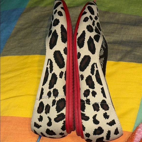 Kelly & Katie Black and White Leopard Flats - Picture 4 of 7